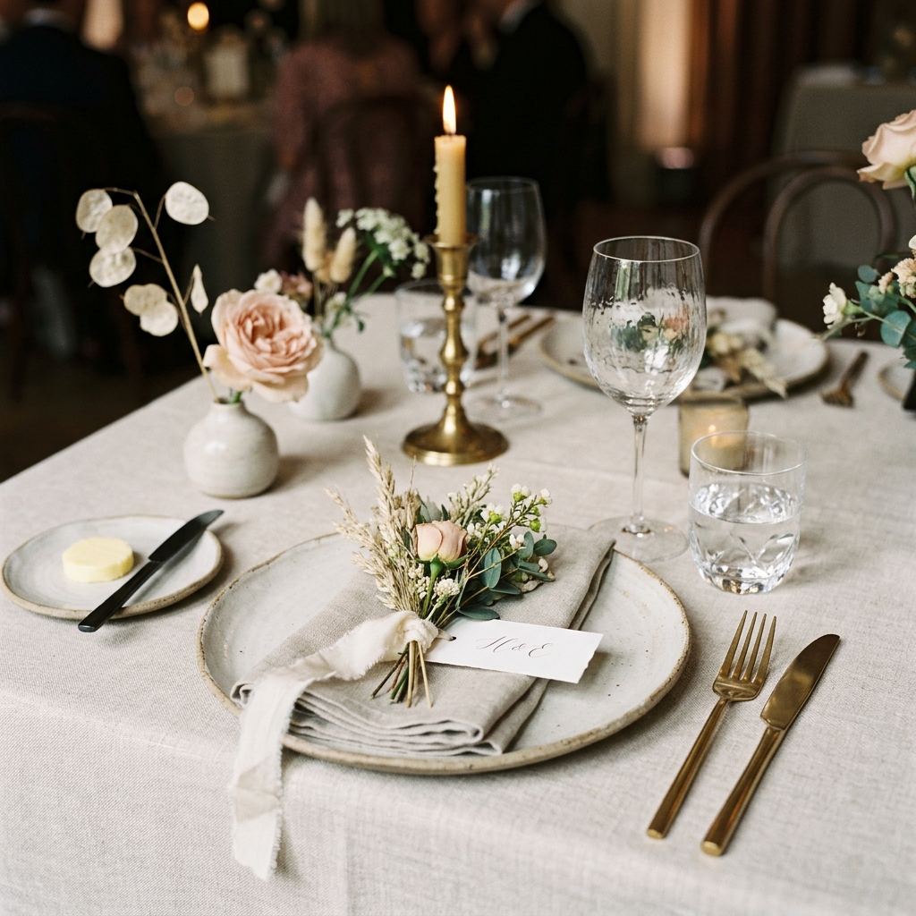 Minimal table arrangement